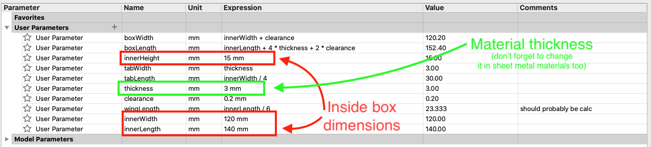 Parametric window